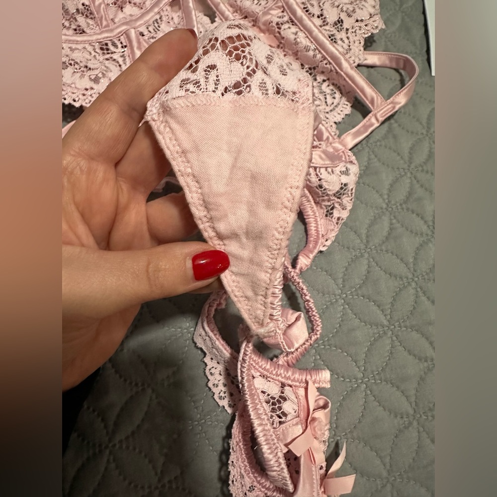 NWOT For Love & Lemons Creamsicle Lace Bodysuit Teddy - Picture 12 of 14